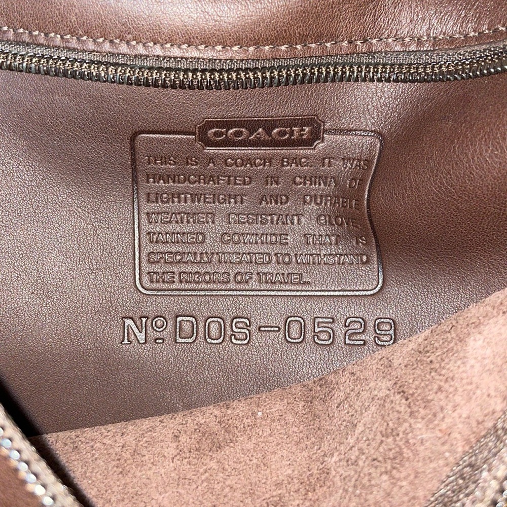 Coach Vintage XL Unisex Brown Backpack Rucksack 0529 - Picture 15 of 15